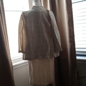 Organic linen/cotton jacket with matching dress.